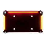 ナンバーフレームサポート LED ターン＆テール ブラック
